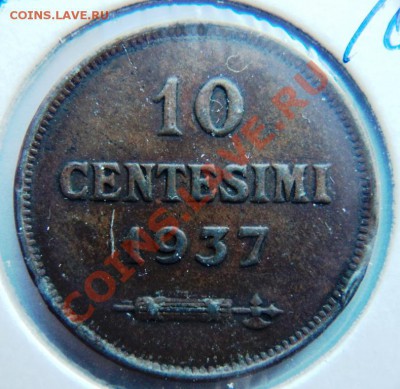 сан марино 1935-37гг 5 лир и 10 сентимо - DSC06978.JPG