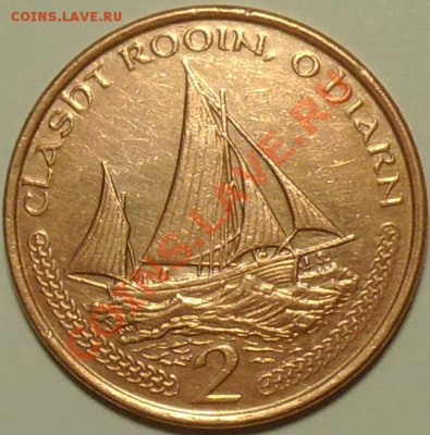 ОСТРОВ МЭН - 2 пенса 2003 - Парусник - до 14 мая - 823