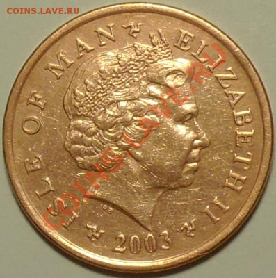 ОСТРОВ МЭН - 2 пенса 2003 - Парусник - до 14 мая - 824