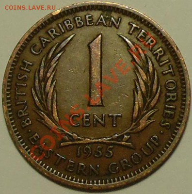 БРИТАНСКИЕ КАРИБЫ - 1 цент 1955 - до 14 мая - 861