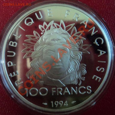 100 франков Франция 1994, 100 лет Олимпиады 1896-1996 - DSC00552ф