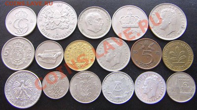 35 разных монет (см. фото и описание). До 09.05_22.02мск - 5252