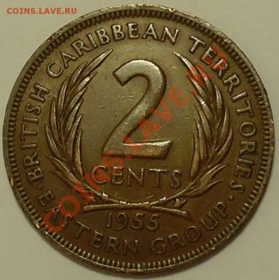 БРИТАНСКИЕ КАРИБЫ - 2 цента 1955 - до 15 мая - 894