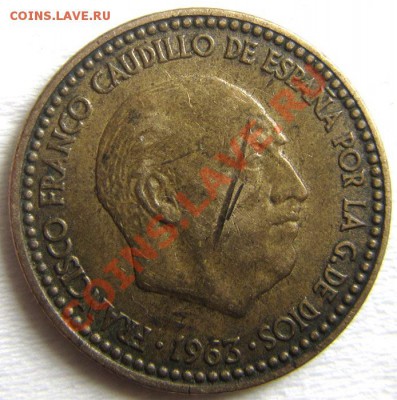 1 песета 1963 19 67 - 1