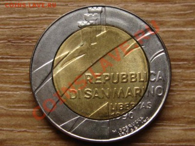 Сан Марино 500 лир 1990 биметал  до 16.05.13 в 21.00 М - IMG_2342