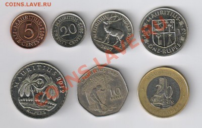 МАВРИКИЙ - 7 монет до 16.05.2013г 21-00 - 1 МАВРИКИЙ - 7 монет 001