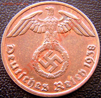 Германия (3 Рейх)_1 рейхспфенниг 1938(А); до 13.05_22.12мск - 5322