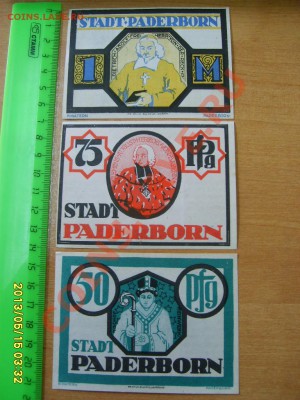 ГЕРМАНИЯ,PADERBORN:1 МАРКA+75+50 ПФЕНН.1921 года!до 17.05.13 - S6000686.JPG