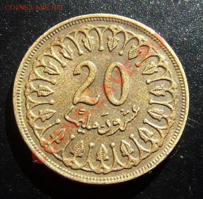 ТУНИС 20 миллим (1960) до 17.05 (22.00) - Тунис 20 миллим (1960) Р