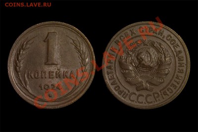 1 копейка 1924 (все разновидности), на оценку - 1к.-1924-шт.1.2-1