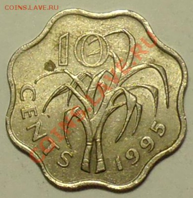 СВАЗИЛЕНД - 10 центов 1995 - до 21 мая - 072