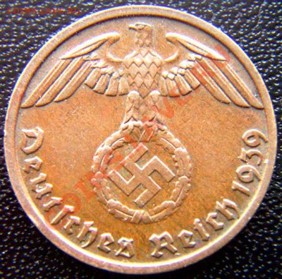 Германия (3 Рейх)_1 рейхспфенниг 1939(В); до 16.05_22.20мск - 5350