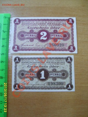 MERSEBURG, 1 +  2 Pfennig, BASF ( 1917)!!Пресс!до 18.05 - S6000884.JPG