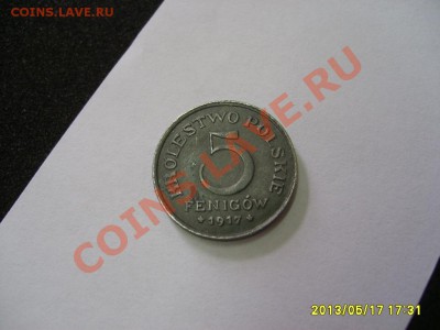ПОЛЬСКОЕ КОРОЛЕВСТВО: 5 ФЕНИГОВ 1917FF !!до 19.05.2013 - S6000914.JPG