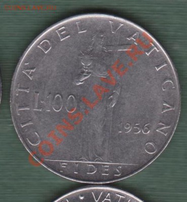Ватикан, 100  Лир 1956 (19.05) - 21