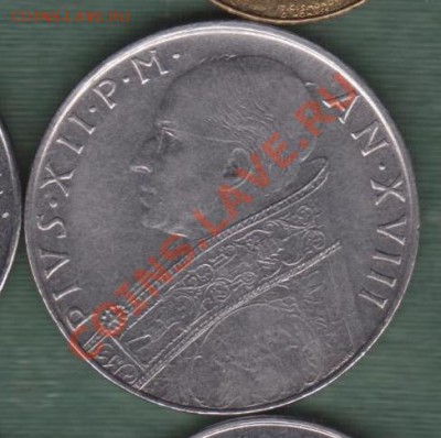 Ватикан, 100  Лир 1956 (19.05) - 22
