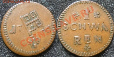 kreuzer 1839 Frankfurt, schwaren 1726 Bremen - 2