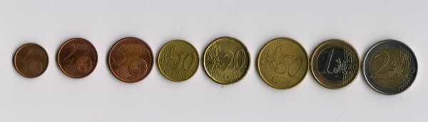 набор евро Испании - 123321123