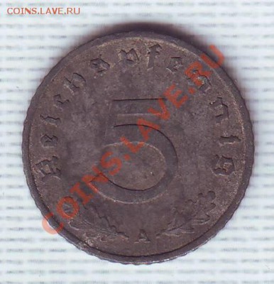 Третий Рейх.5 Пфеннигов.1942.А. до 24 мая - 1942 а.JPG