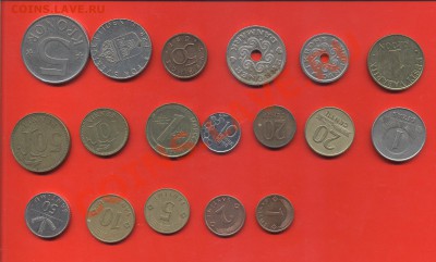 18 монет стран Скандинавии и Балтии без повтора— до 23 мая, - A-may13_scand_a