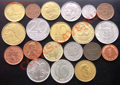 48 разных монет (см. фото и описание). До 20.05_22.00мск - 5407