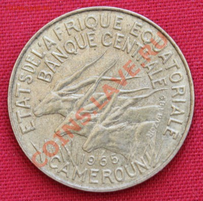 КАМЕРУН  10 франков  1965г. АНТИЛОПЫ  до 26.05.13г. в  22-00 - IMG_6385.JPG
