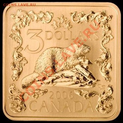 Животные на монетах - Canada $3 2006.JPG