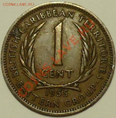 БРИТАНСКИЕ КАРИБЫ - 1 цент 1955 - до 26 мая - 283