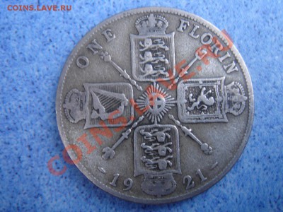 Великобритания: Ag-500 флорин 1921 Георг 5 до 24.05 22-0 - Флорин 1921-1.JPG