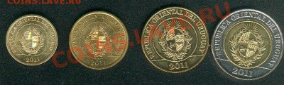 Уругвай. 4 монеты 2011 года. Животные - Urugway