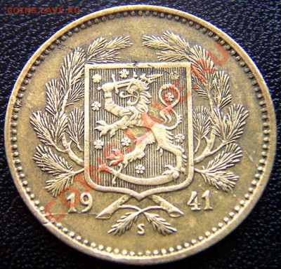 Финляндия_5 марок 1941. Редкий дефект; до 22 мая_22.34мск - 5410