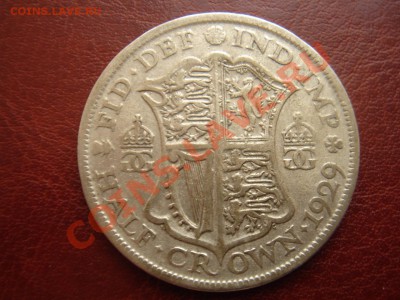 2 кроны 1929 Георг 5 до 27.05 22-0 - Полукрона 1929-1.JPG