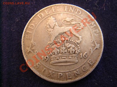 Великобритания: Ag-925 6 пенсов 1916 Георг 5 до 27.05 22-0 - 6 пенсов 1916-1.JPG