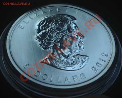 Канада 5 долларов 2012, Лист, унция! Аg 999. До 25.05. 22:30 - xBwMZ_croper_ru