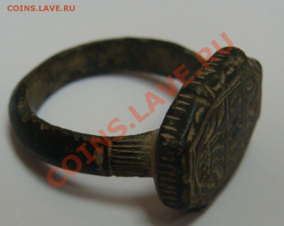 Перстень медный или медный сплав СМП корона и кораблик - DSC03729.JPG