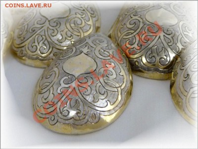 Столовые ложки Серебро,Позолота 1866г - 015