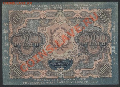 5000 рублей 1919 года.    до 22-00 мск 26.05.13г. - 5000р 1919 реверс