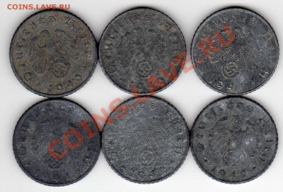 ГЕРМАНИЯ 5 ПФЕННИГОВ 1940-42 (6ШТ.) 30.05.13 В 22.00 (5202) - img064