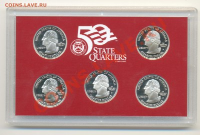 Серебро пруф США. Набор квотеров 2004г. до 30.05.13г - 2004 001