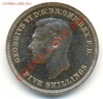 В.Британия 5 шиллингов 1951г в коробке с сертиф. 30.05.13г - 2009 004
