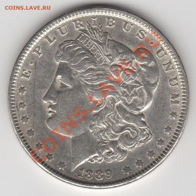 США_1$ Ag, Морган 1889г, до 01.06.13г 22-30мск - 1889_1