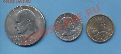 3 долларовых монеты США — до 31 мая, 22:00 мск - 014