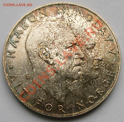 Норвегия 25 крон 1970 серебро 875 до 31.05.; 22-00 - P5240023.JPG