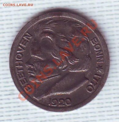 Германия.10 Пф.Бонн.1920.Нотгельд.Бетховен. до 3 Июня - 19200007.JPG