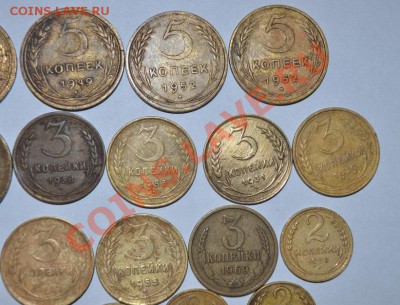 Набор монет- 30 шт, 5 коп,3 коп, 2 коп, 1 коп, 1953,1932, - DSC_0003