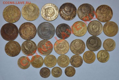 Набор монет- 30 шт, 5 коп,3 коп, 2 коп, 1 коп, 1953,1932, - DSC_0006