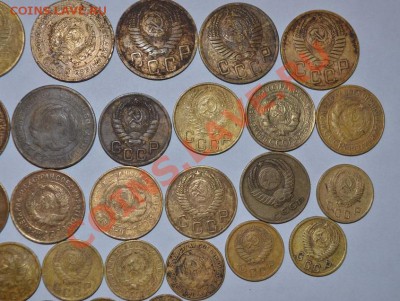 Набор монет- 30 шт, 5 коп,3 коп, 2 коп, 1 коп, 1953,1932, - DSC_0008