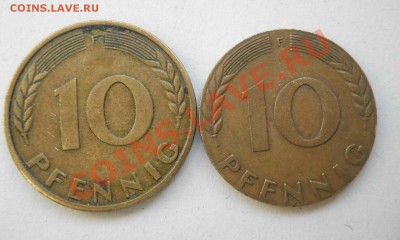 10 пфеннигов ФРГ, на маленькой заготовке - DSCN0001.JPG