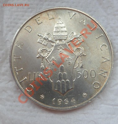 Ватикан 500лир 1964г и 1963г Ag С РУБЛЯ до 03.06.13 23:00 - SAM_1285.JPG