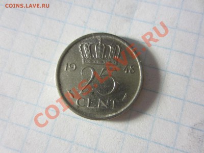 Нидерланды 25 центов 1948, до 05.06.13 в22.00 мск. - IMG_8504
